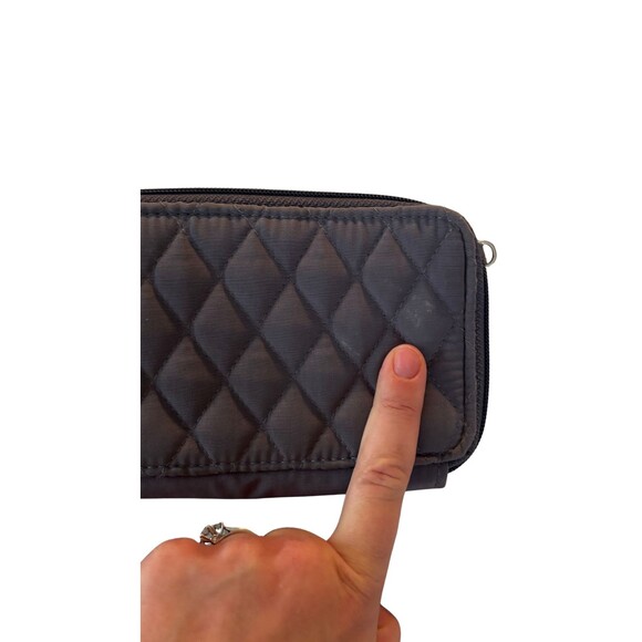 Vera Bradley 3-In-1 Crossbody Phone Case Wallet Carbon Gray No Strap - Picture 7 of 7